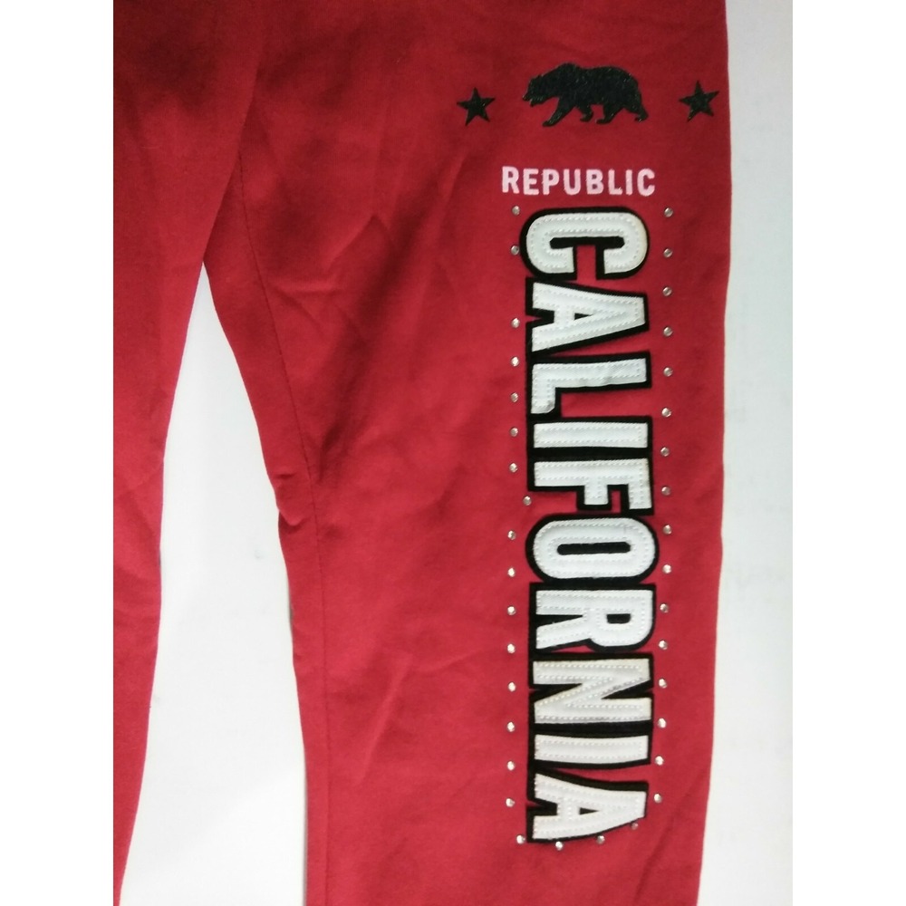 California Womens Pants Size M Red@24 joging.pants - Picture 2 of 9